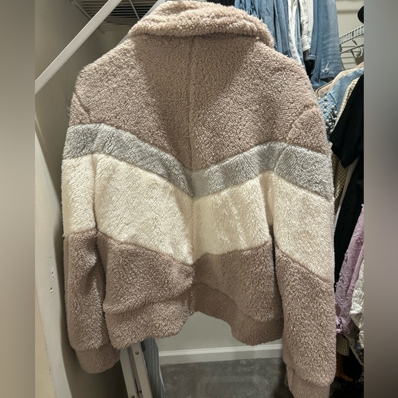 Plush Fur Bomber Jacket - Picture 2 of 2